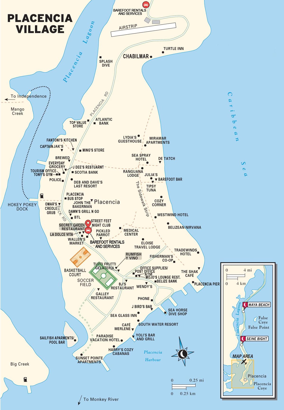 зураг placencia тосгоны Белиз